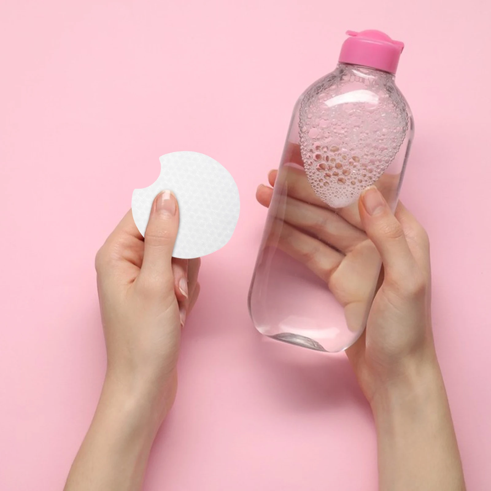 300pcs Watermelon Acid Face Cleaning Pads Makeup Remover Rounds Exfoliating Nonwoven Pads Deep Cleansing All Skin Types Reusable