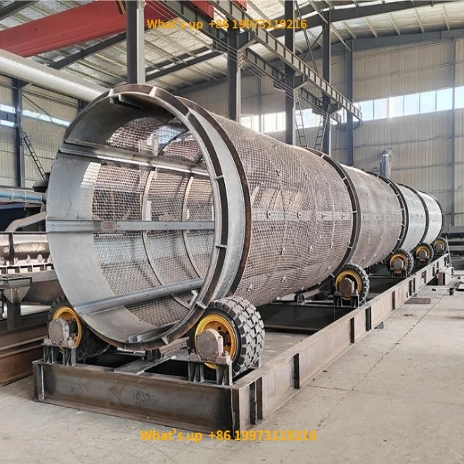 2026 Heavy-duty Shaftless Drum Rotary Trommel Screener for Sand and Mineral Screening Sieves