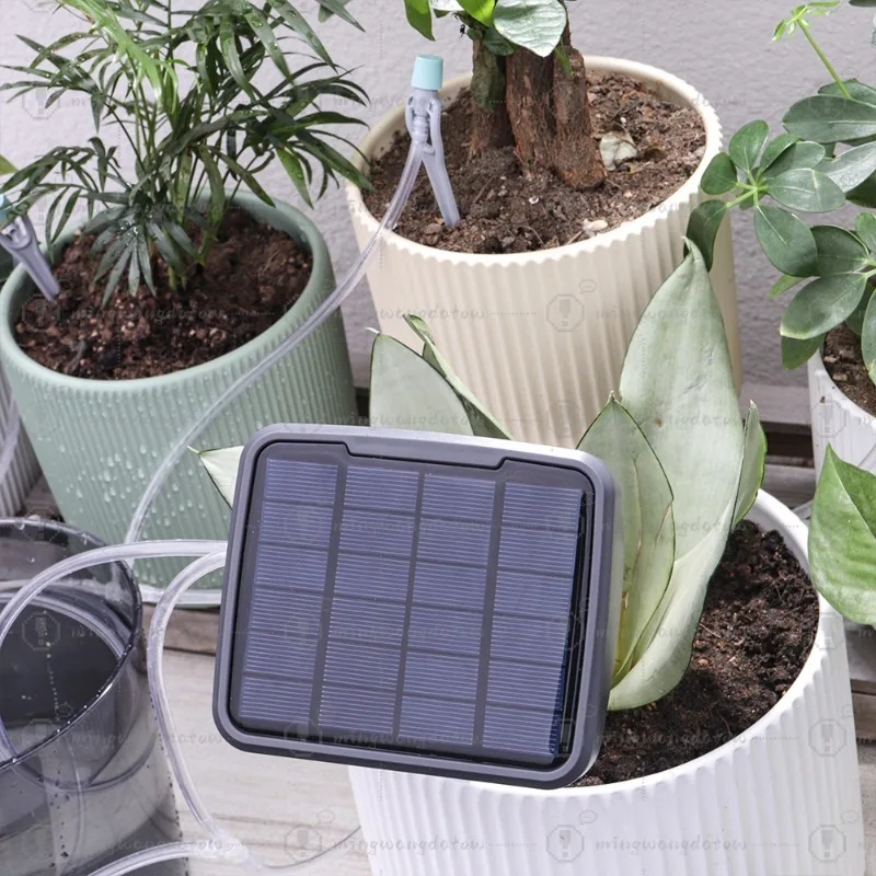 Solar Powered Automatic Watering Device Intelligent Timer Drip Irrigation System Self Watering Equipment for Potted Plants view 5
