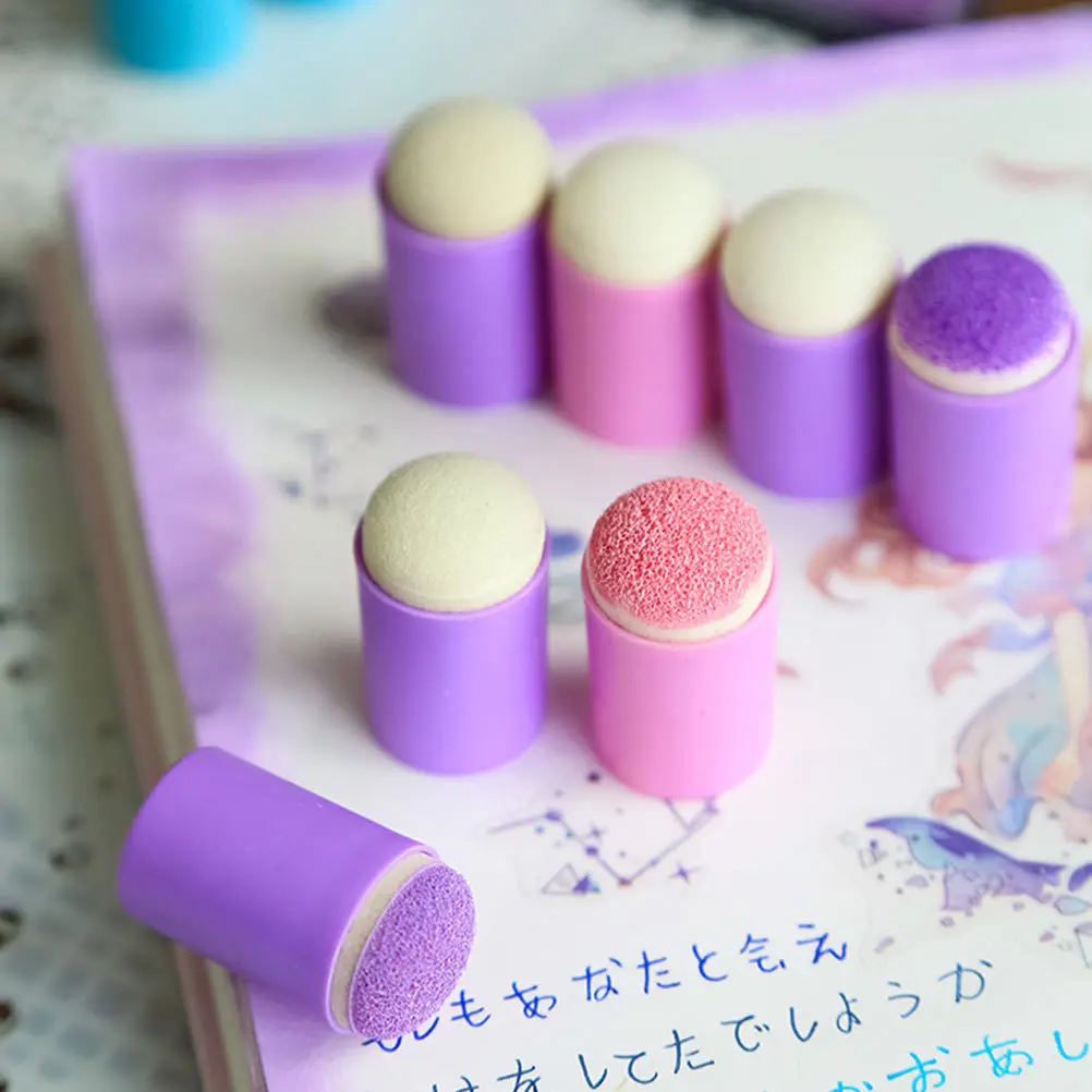 

6Pcs Finger Dauber Sponge Multi-Function Drawing Daubers Household Portable Painting Supplies Ink for DIY Art