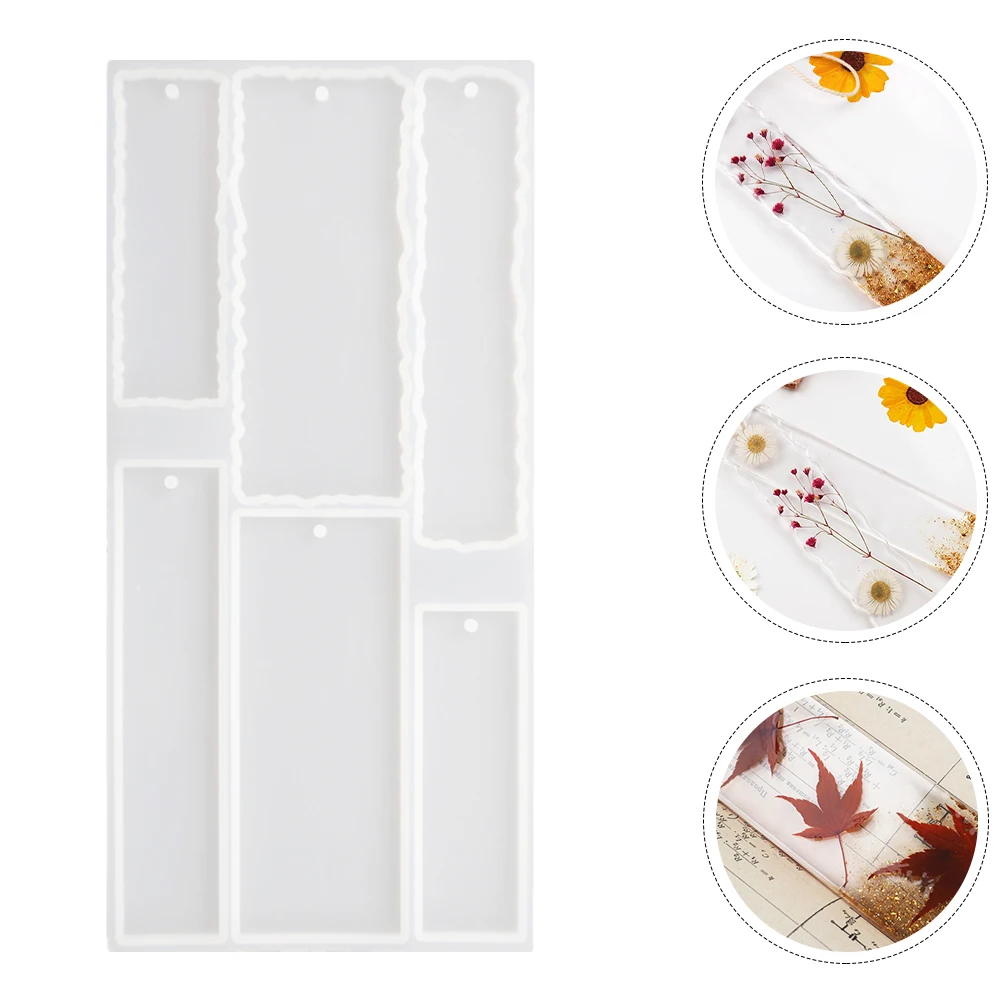 

1pc Diy Bookmark Mold Silicone Craft Casting Tool For Home Decor Art Parent-Child Activity Lightweight Mini Molding Kit Creative