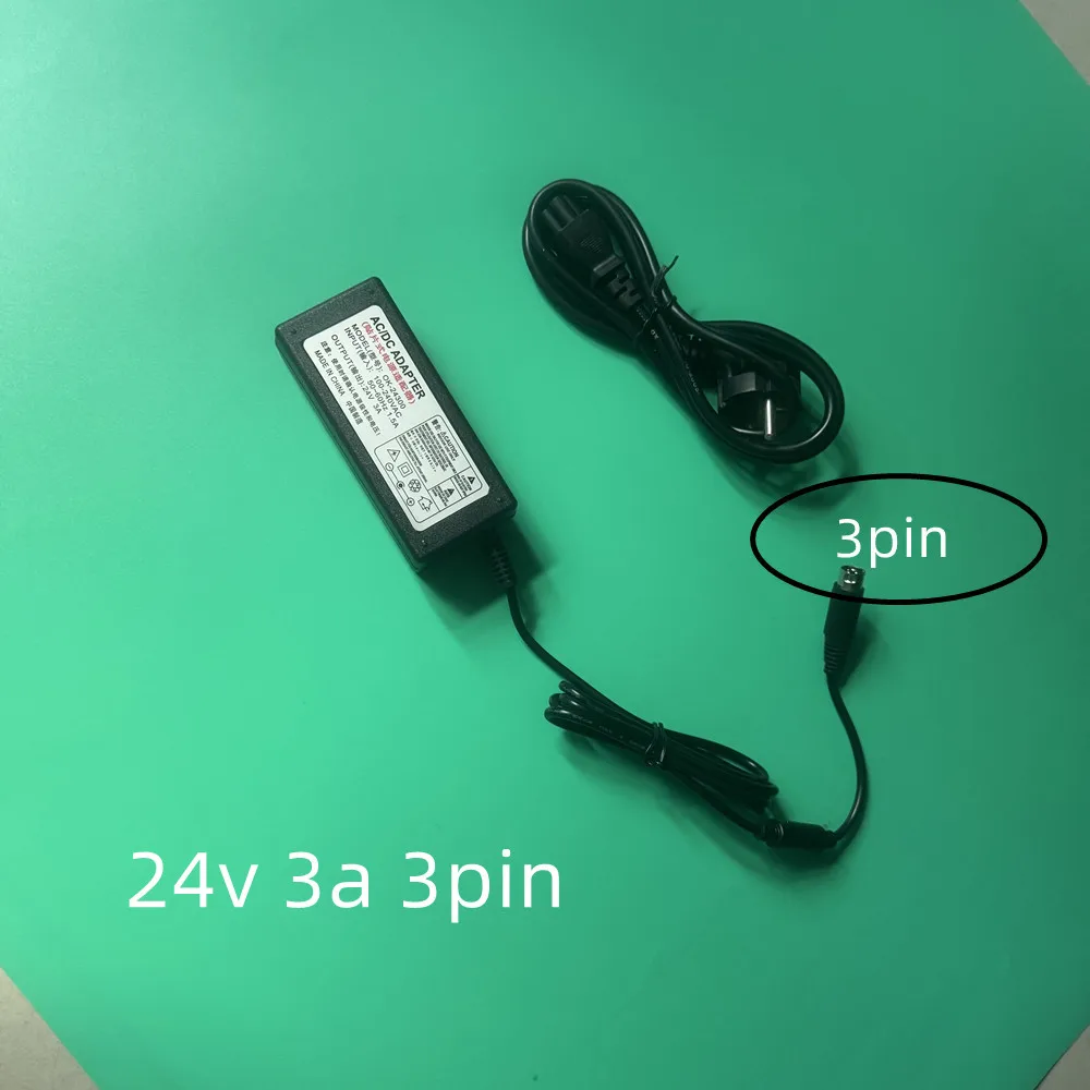 1PCS 24V 3A 3PIN  AC Adapter Power Supply Charger For NCR RealPOS 7197 POS Thermal Receipt Printer For EPSON PS180 PS179