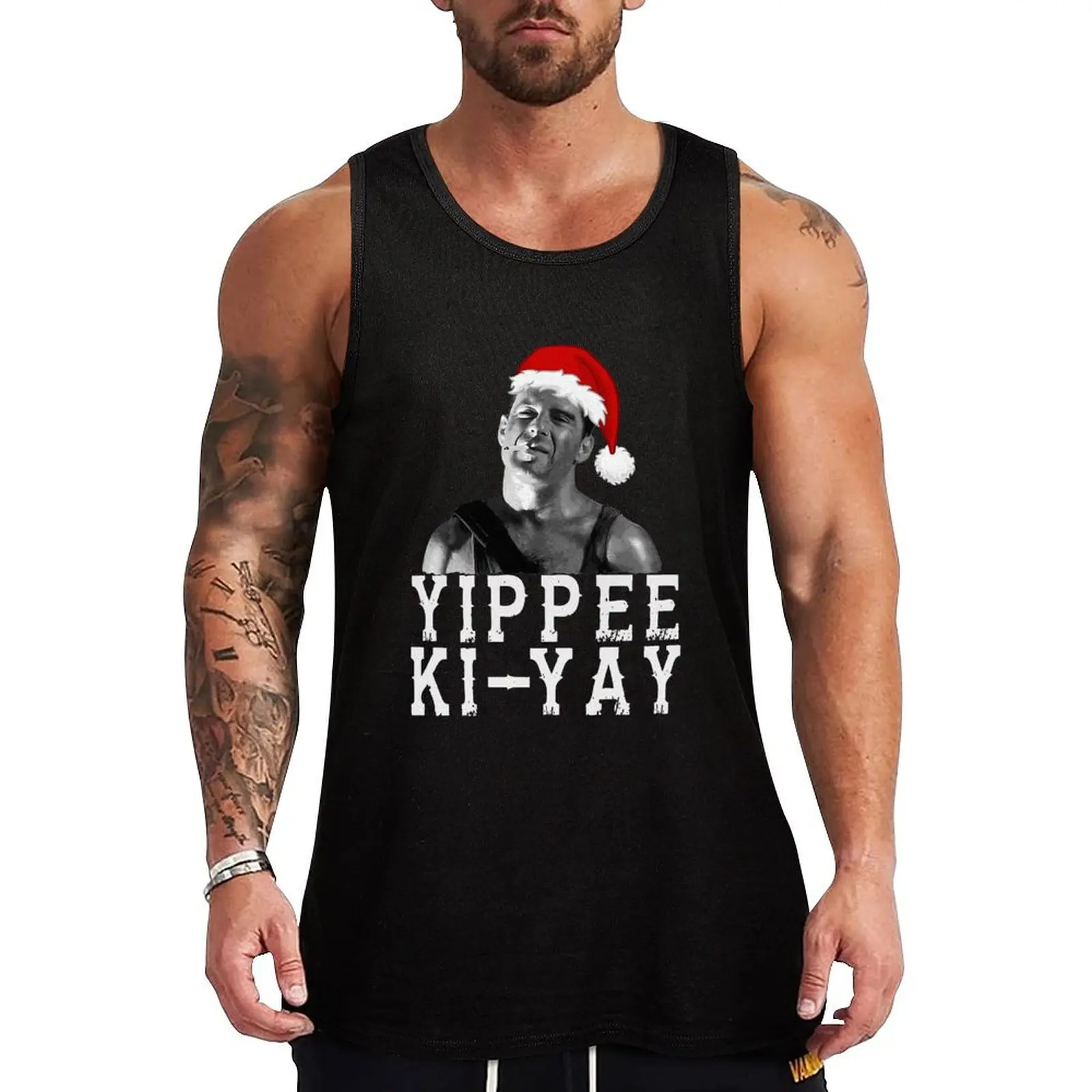 Die Hard - YIPPEE KI YAY Original Fan Art Classic Tank Top summer Men's tops sleeveless man shirts tops Men's t shirt