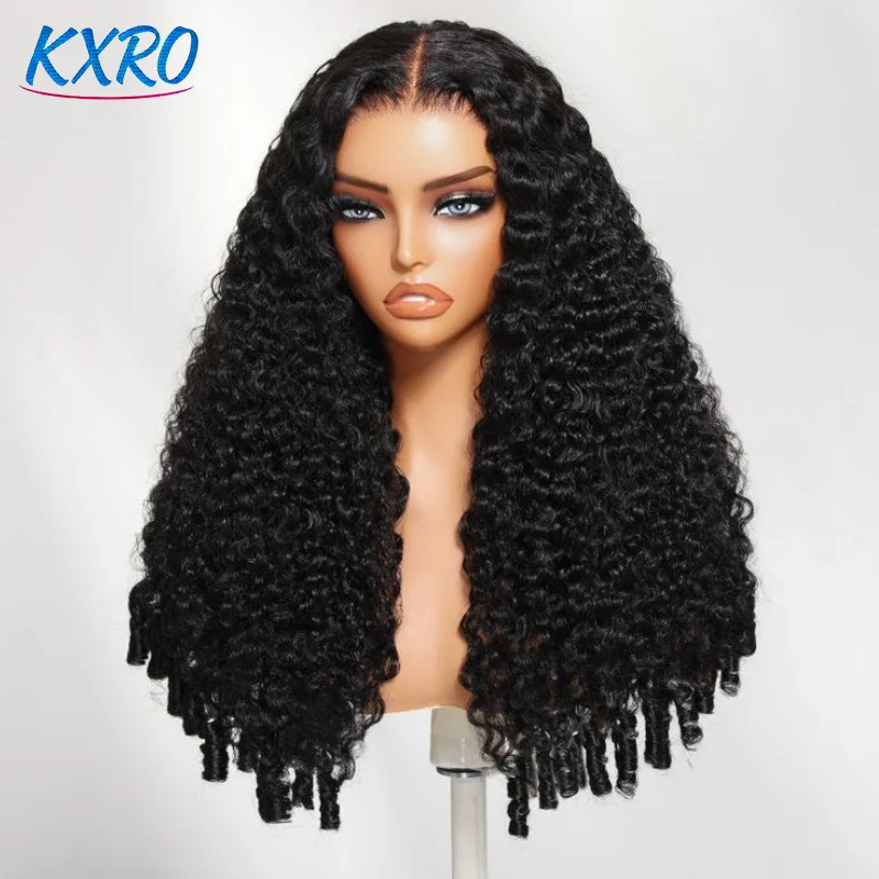 12A Burmese Curly Human Hair Wig 200% 250% Density 13x4 Transparent Lace Frontal Deep Wave Pre-Plucked for Women Ready to Wear for Party Work Daily Life