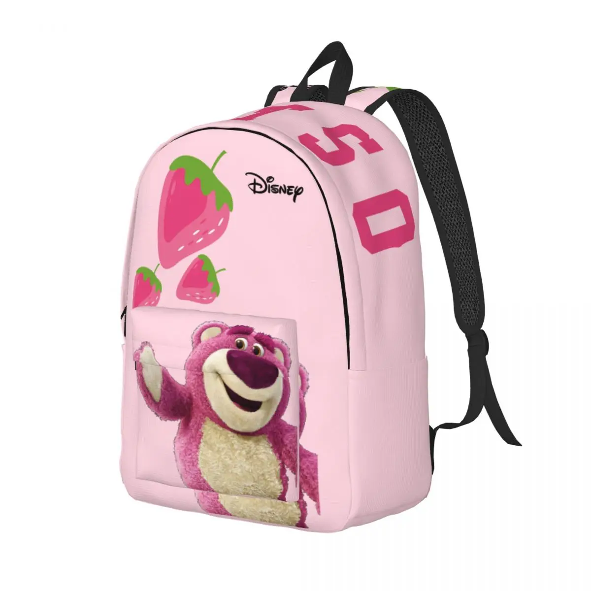 Birthday Lotso Large Capacity Bookbag Disney Toy Story Lotso Solid For Men Kid Storage Bag Camping