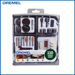 Dremel 709-RW2 110 Pcs Accessories Kit All-Purpose Rotary Tool Accessory Kit For Cutting Sanding Polishing Engraving Carving