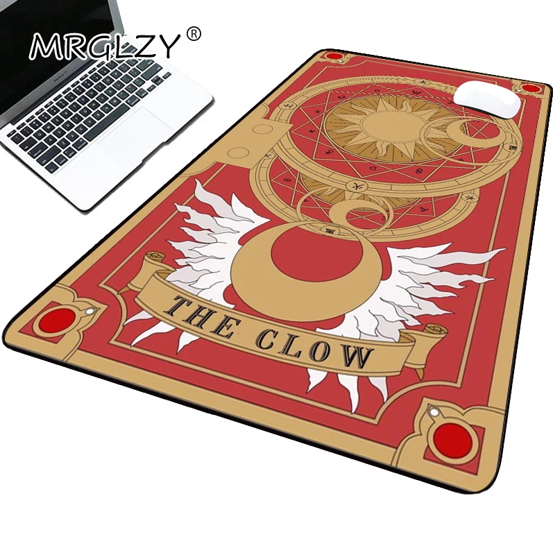 Card Captor Sakura Gamer Mouse Pad Cute Desk Accessories Extended Pad Soft Laptop Mice Pad Desktop 900x400 Pink Keyboard Mat