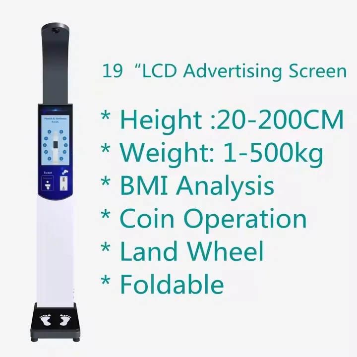 

DHM-900 Coin Slot Bmi Height Weight Scale