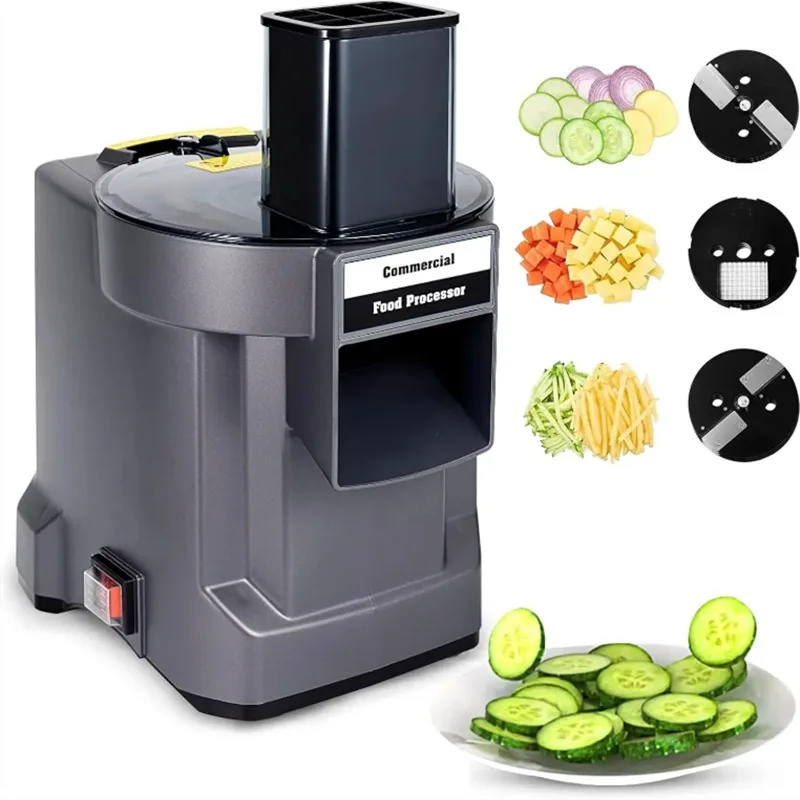 

Commercial fully automatic vegetable slicer and its accessories for carrots, potatoes, and onions (three in one vegetable slicer