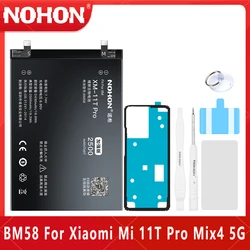 NOHON BM58 Battery For Xiaomi Mi 11T Pro Mix4 5G 2430mAh High Quality Replacement Lithium Polymer Batteries Mobile Phone Bateria