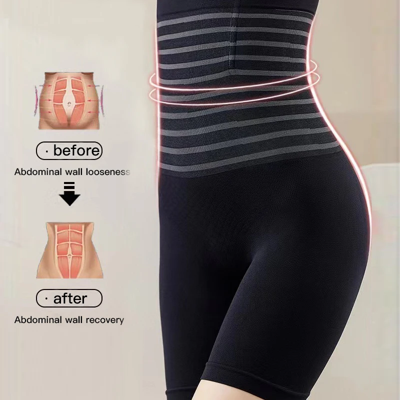 Bóxer de cintura alta para mujeres, ropa interior para postparto, moldeador de cuerpo, entrenador de cintura delgada