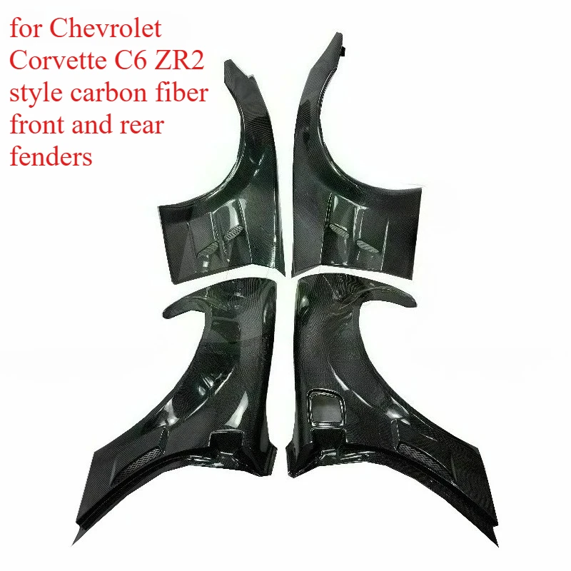 

Легкое переднее и заднее крыло из углеродного волокна FORChevrolet Corvette C6 2005-2013 ZR2-стиль