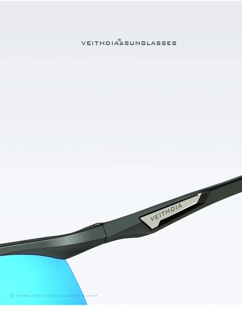 Veithdia aluminium herren sonnenbrille polarisiert uv400 linse männliche spiegel brille sport radfahren outdoor brillen zubehör 6562 – Detail 9