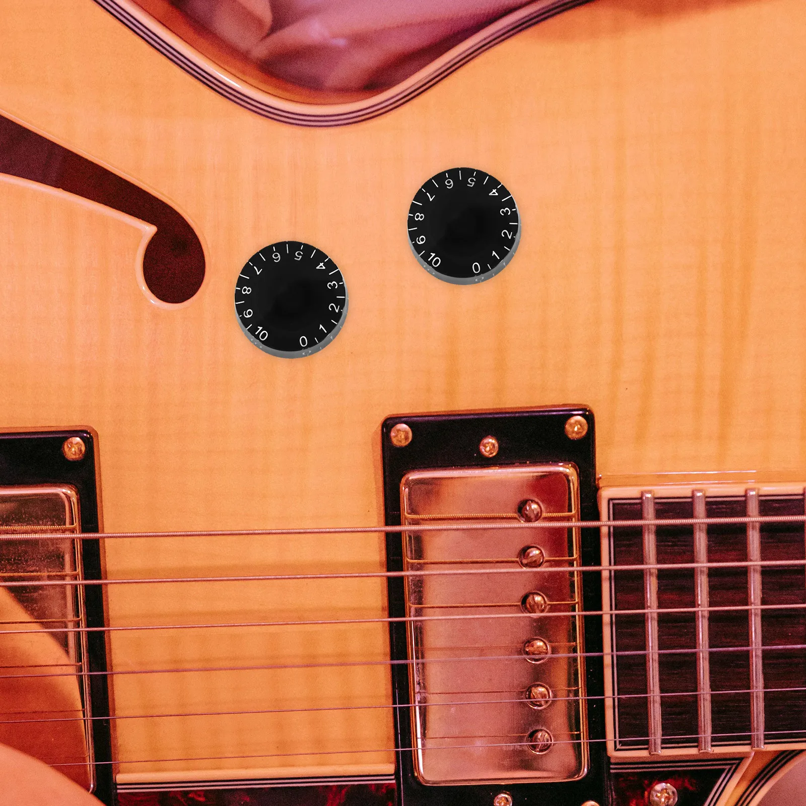 

4Pcs Adjustable Guitar Knobs Comfortable Use for Electric Guitars Bass Potentiometer Caps Bass Knob Guitar Knobs