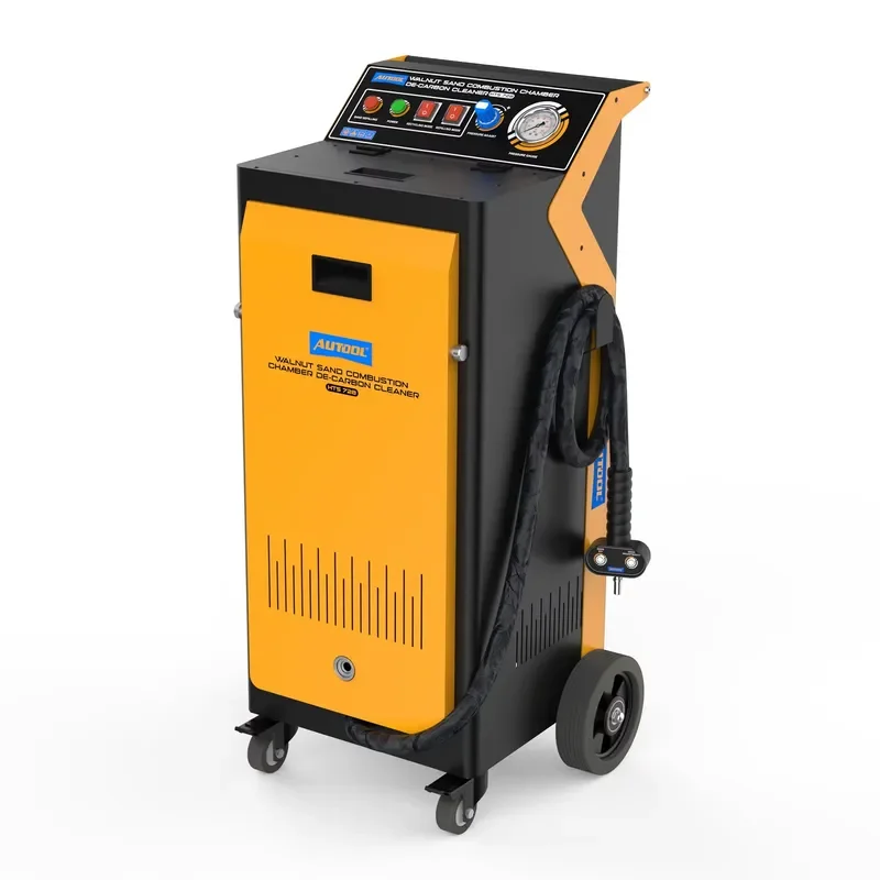 1500w Motor Combustion Chamber De-Carbon HTS728 Walnut Sand Cleaner Blasting Machine with 23 Pieces Adapter Set