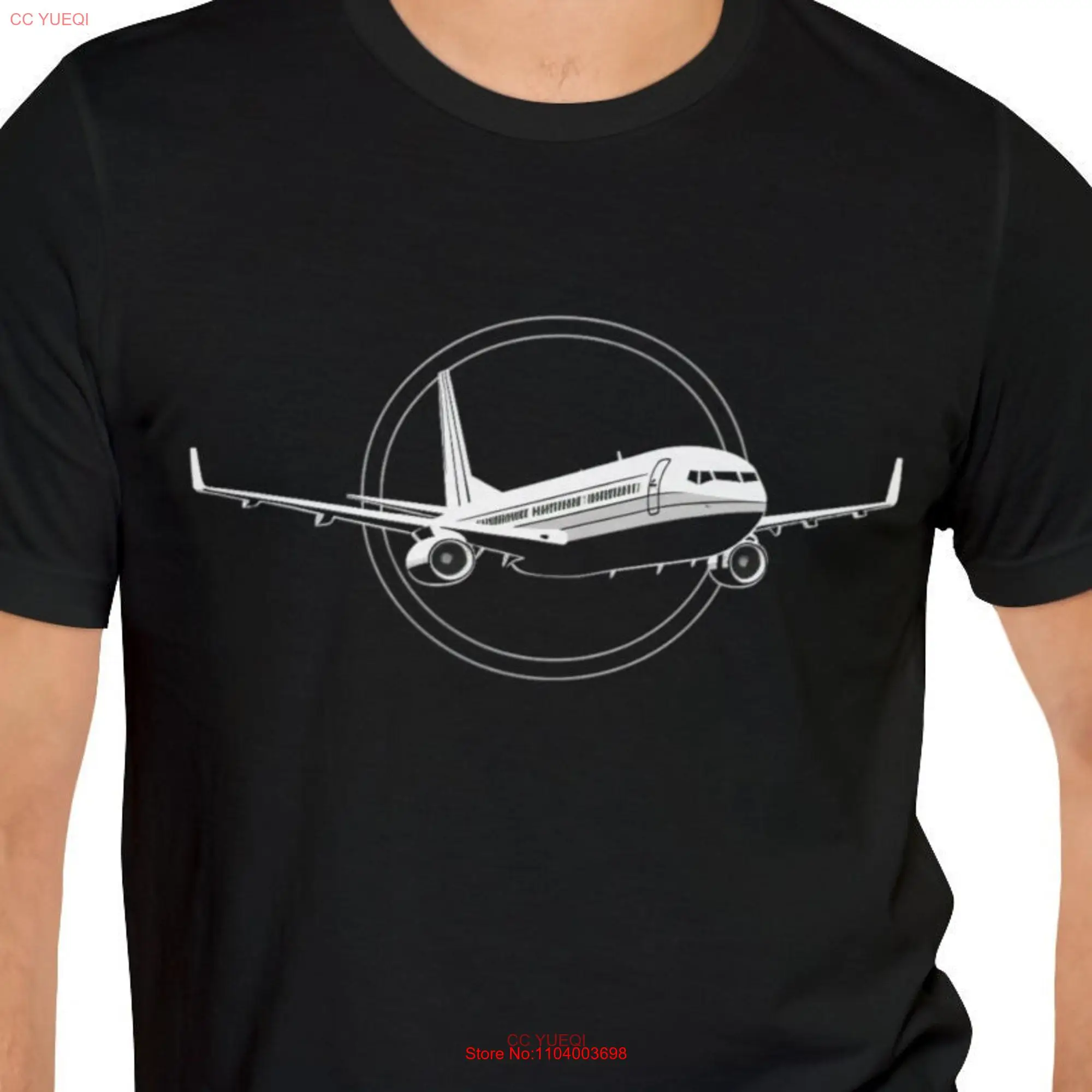 B 737  T Shirt Boeing Aviator Pilot  long or short sleeves