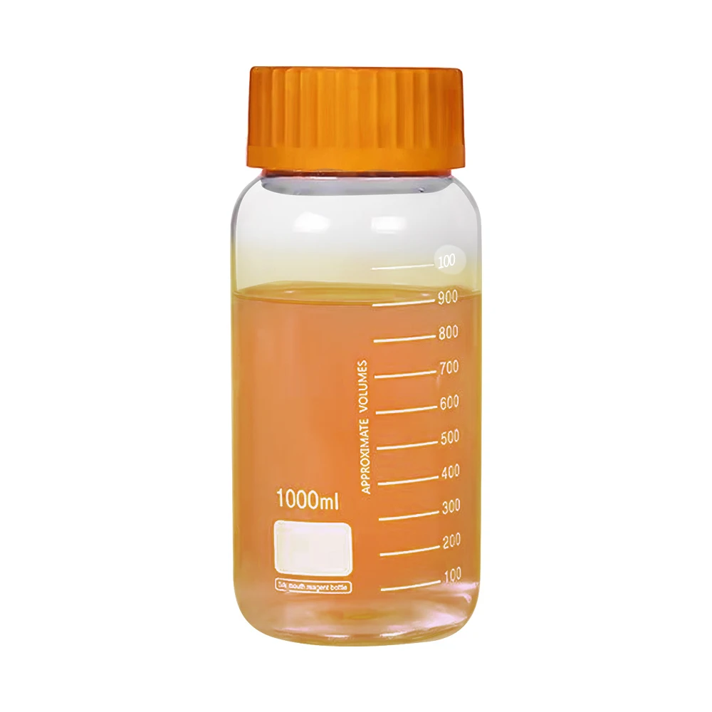 US Stock Shipment Round Media Storage 1000ML Chemical Glass Reagent Bottle