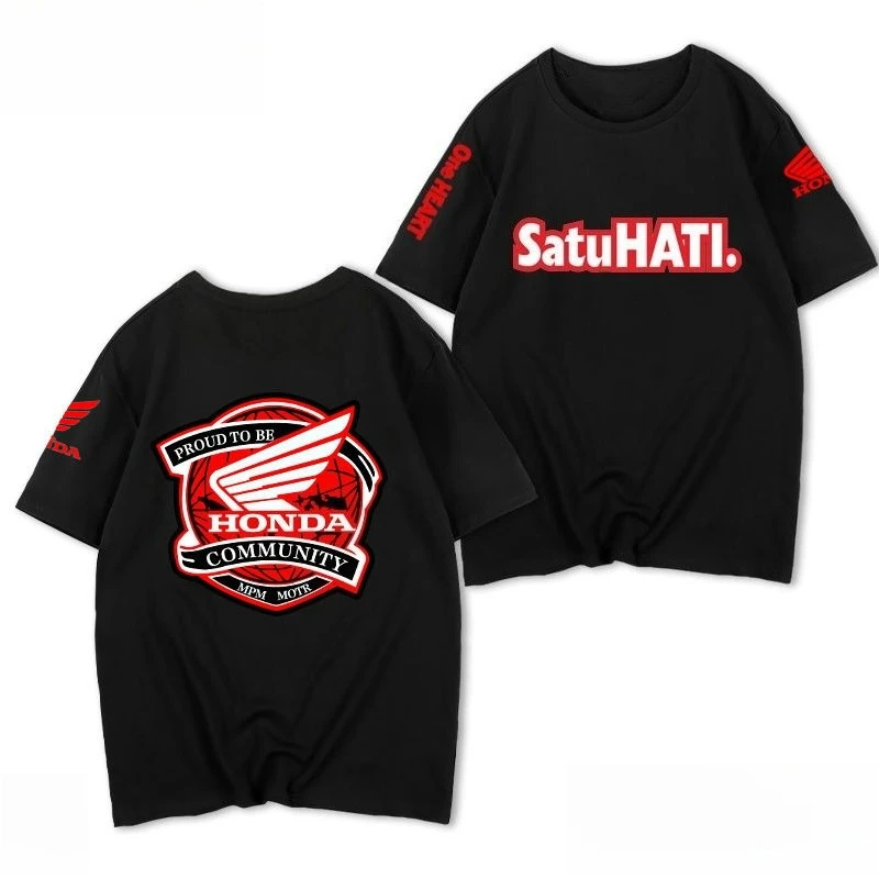 

Honda Motorcycle Acura Men's and Women's T-shirts Summer Outdoor Cycling Suits Off-road Racing Trend Brand Short Sleeves