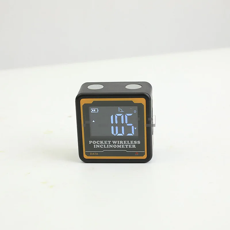 Miniature pocket tilt box, electronic digital display Bluetooth tilt meter, angle measuring instrument, slope