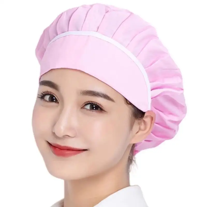 39BD Mũ Nấu Ăn Nhà Bếp Mũ Đầu Bếp Mũ Làm Việc Có Thể Điều Chỉnh Mũ Nấu Ăn Baker Cho Unisex