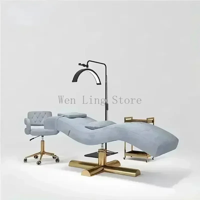 Facial Beauty Bed Massage Couch Eyelash Bed Folding Adjustable Massage Chair Beauty Curve De Beautician Stretcher Camilla Spa