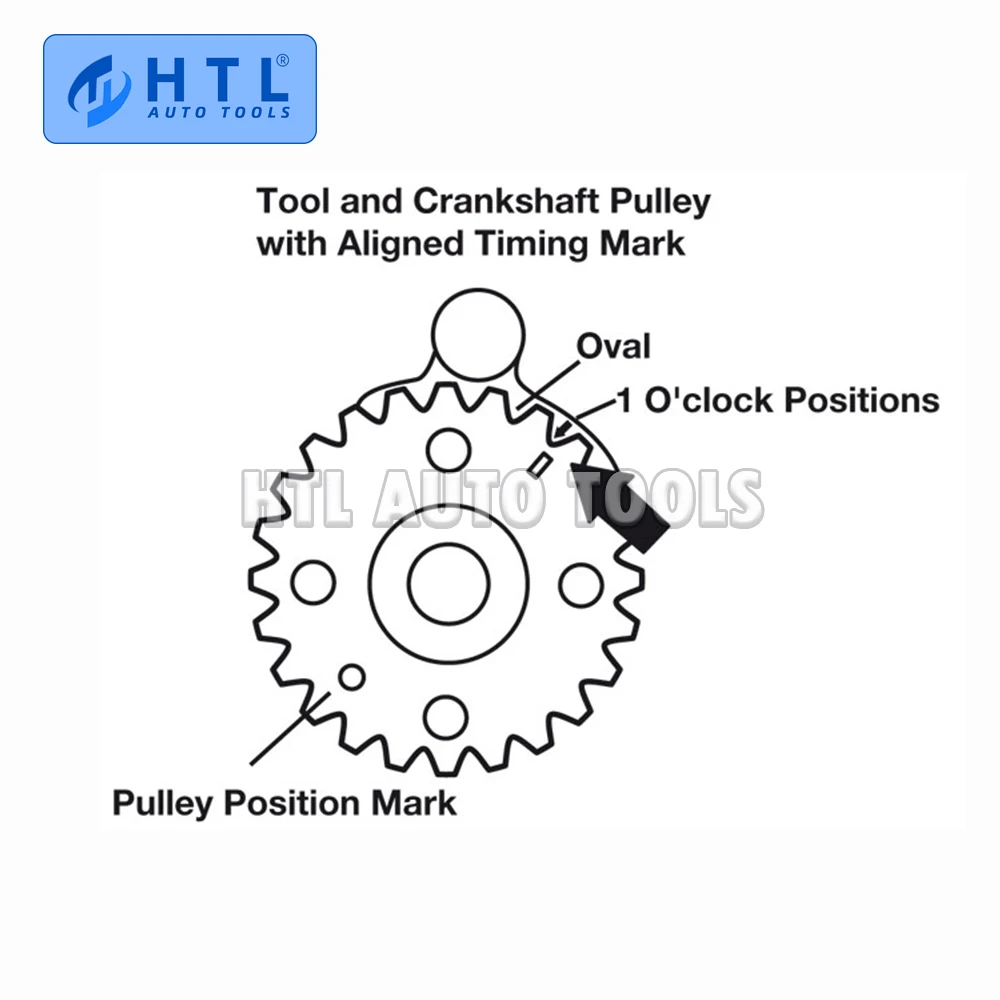6-teiliges Universal-Dieselmotor-Steuerwellen-Arretierwerkzeug-Set für VW AUDI T10050 T10100 – Detail 1