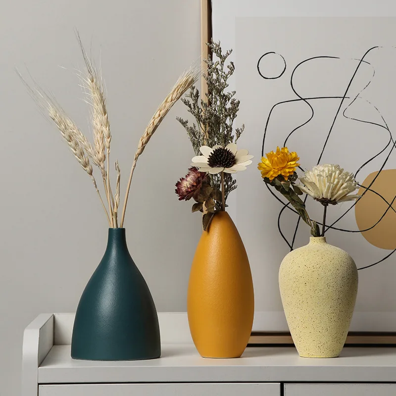 Jingdezhen Ceramic Mini Vase—Home Decor,Dried Flower Arrangement,Vase,Decorative Item,Creative Orname