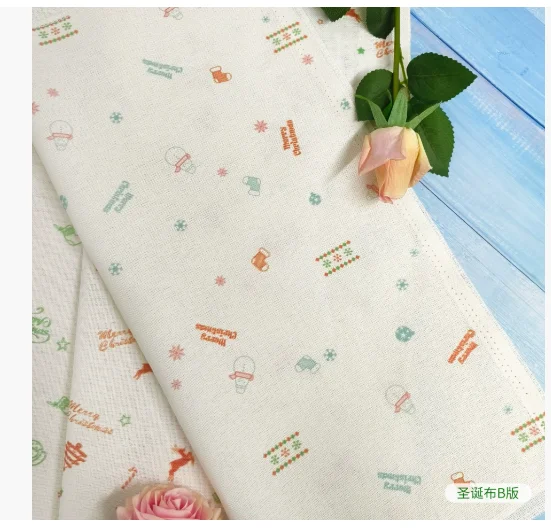 

Cross-stitch colorful fabric, embroidery, vibrant DIY fabric, 14CT, 28CT, 32CT, shimmering cotton, shiny silk, washable