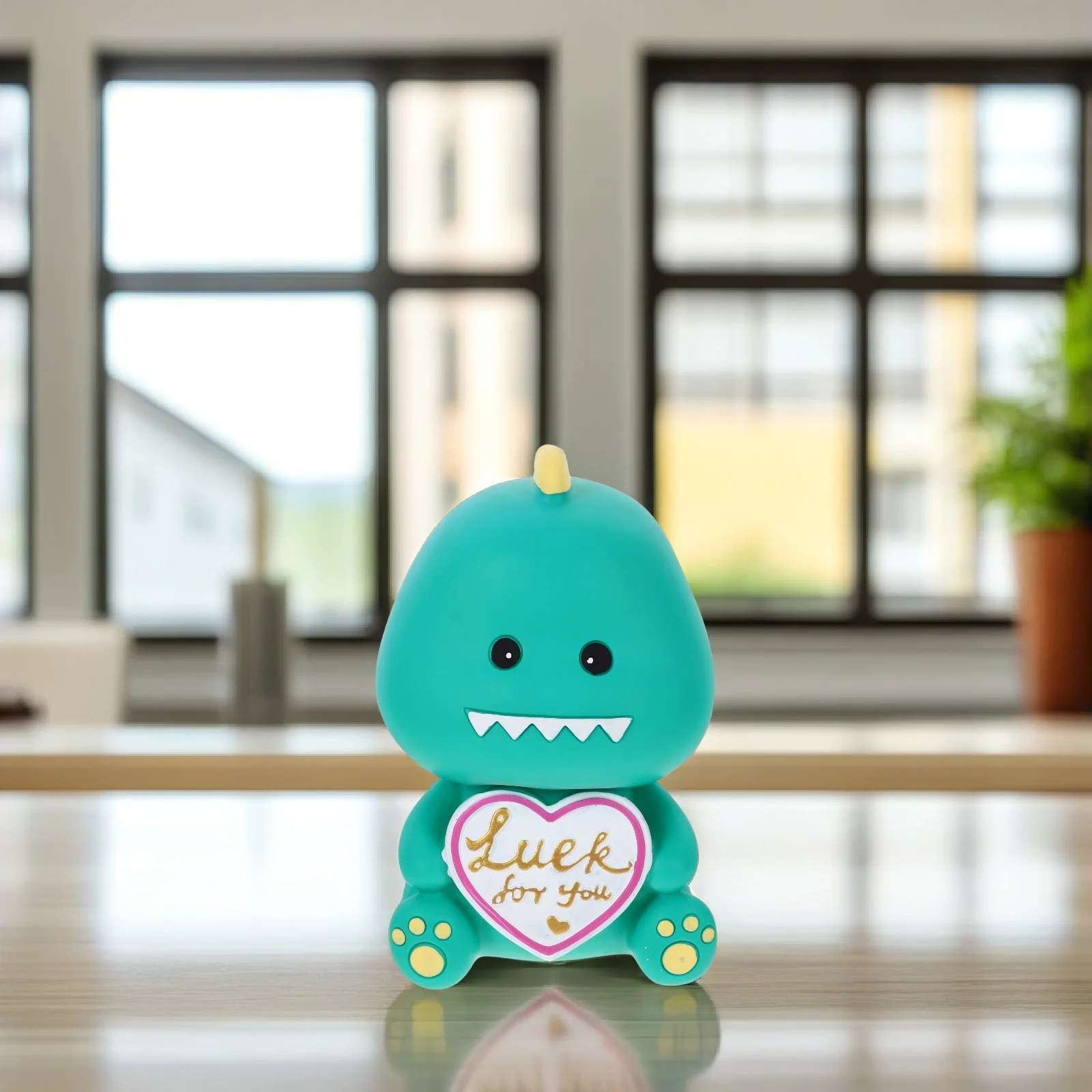 Hucha con forma de dinosaurio, bote de dinero de vinilo para niños y adultos, regalo de cumpleaños y Navidad, tarro de ahorro de monedas, decoración del hogar, cerdito decorativo