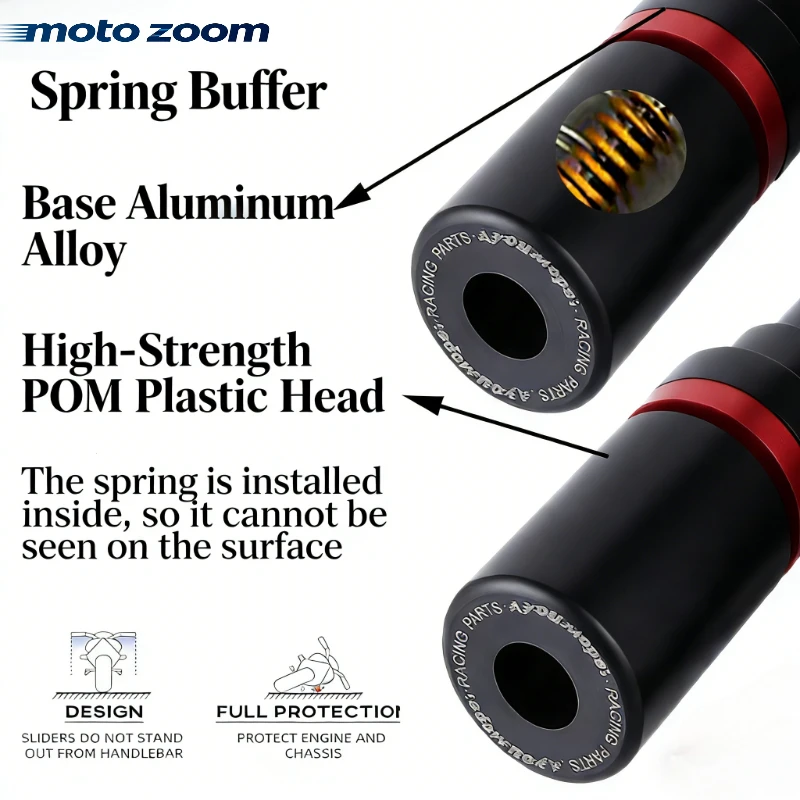 

Защита двигателя и рамы мотоцикла Honda CB650R CBR650R: Слайдеры-амортизаторы с пружинным буфером для защиты кузова