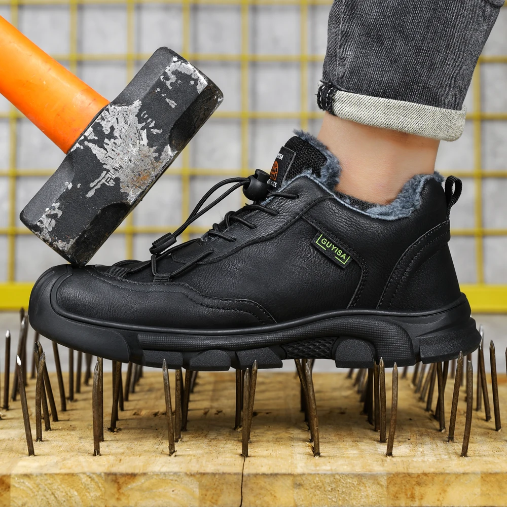 Мужские зимние ботинки, кожаны – обзор и цена Leather Work Women Shoes
