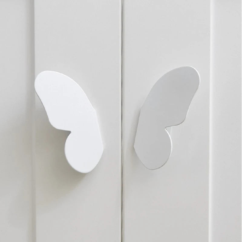 Einfarbiger Schmetterlings-Schrankgriff für Kinderzimmer, Nordischer Luxus-Schubladengriff für Kleiderschrank und Möbel – Detail 8