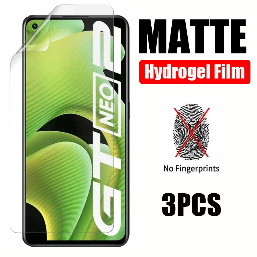 

Full Cover Matte Hydrogel Film For Realme GT Neo2 Screen Protector 6.62" On For Protective Film ReaMe GT Neo 2 GT Master Edition