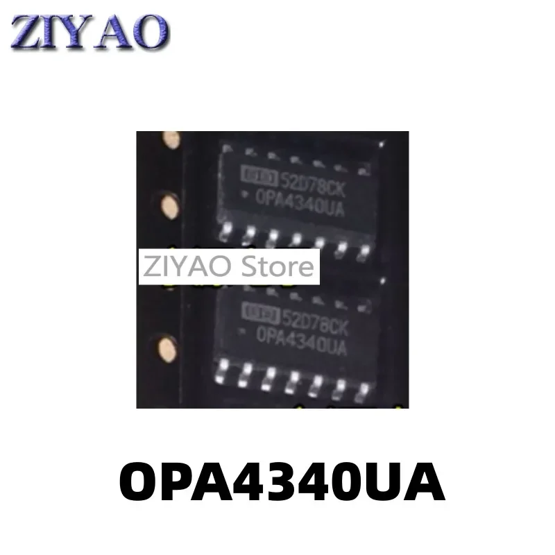 5PCS OPA4340UA OPA4340U OPA4340 SOP14 operational amplifier chip