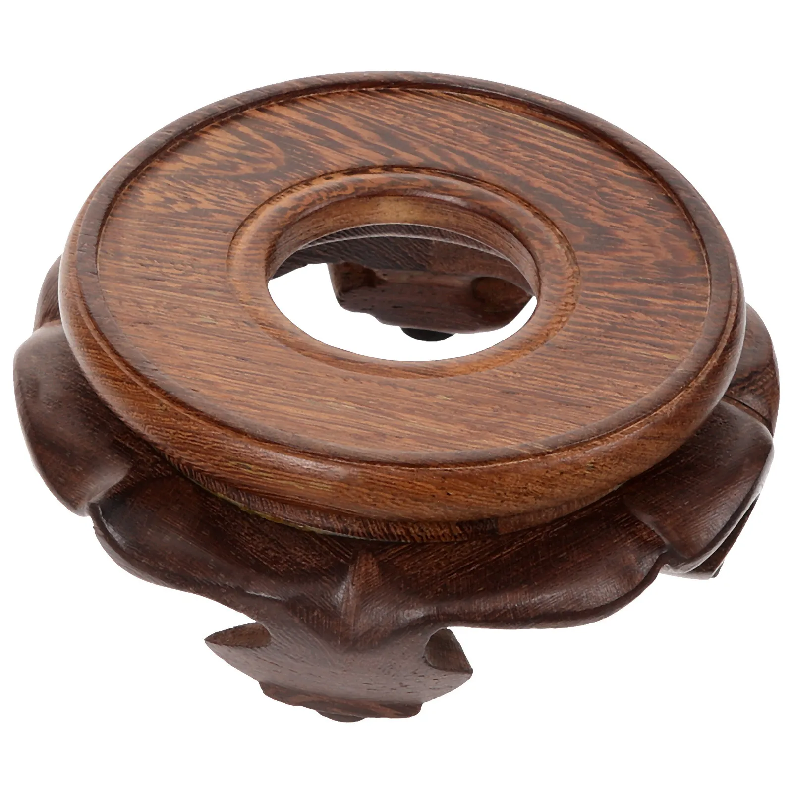 

Wooden Stand For Flowerpot Craft Statue Decor Indoor Plant Riser Base Wood Vase Stand Small Plant Display Table Top Showcase