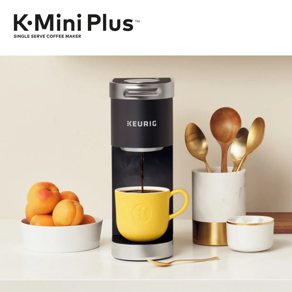 Plus Single Serve K-Cup Pod Coffee Maker, Black