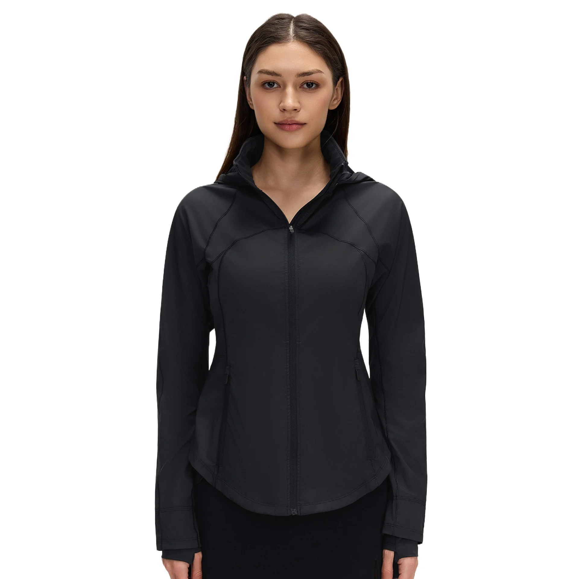 Personalized LOGO custom women's spring summer thin quick-drying sunscreen clothing sports cycling hooded skin clothing jacket