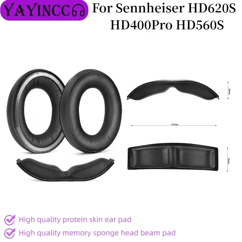 

YAYINCC Replacement Ear Pads Cushions Earpads Earmuffs Repair Parts For Sennheiser HD620S HD400Pro HD560S Gaming Headset