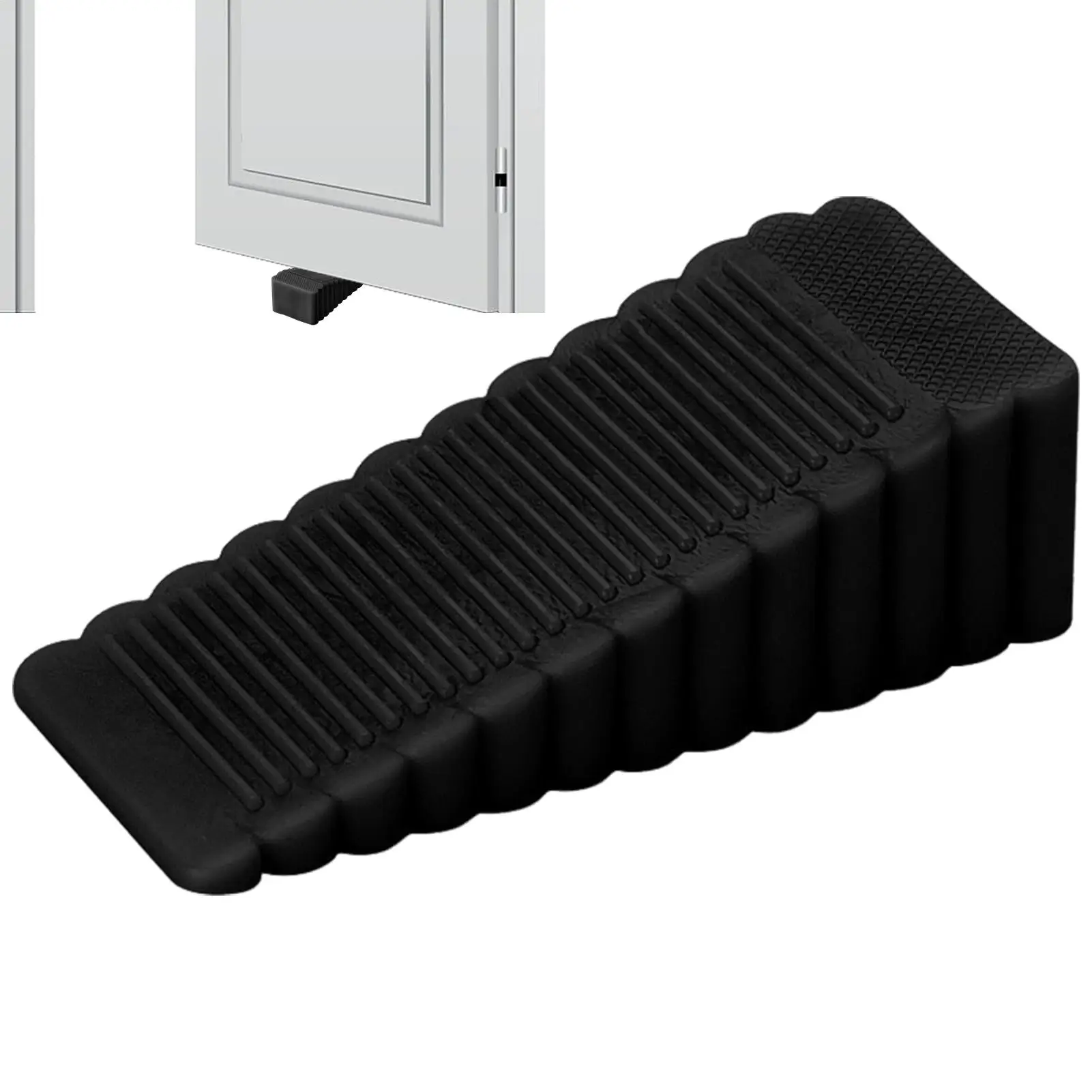 Safety Silicone Door Stop Stoppers Block Wedge Doorstops Door Stopper Home Office Door Rear Retainer Slip-Resistant Design