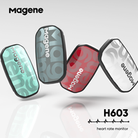 Magene H603 Heart Rate Monitor Split Chest Strap HRM Fitness Tracker Mover Bluetooth ANT Sensor Health App Compatible Zwift