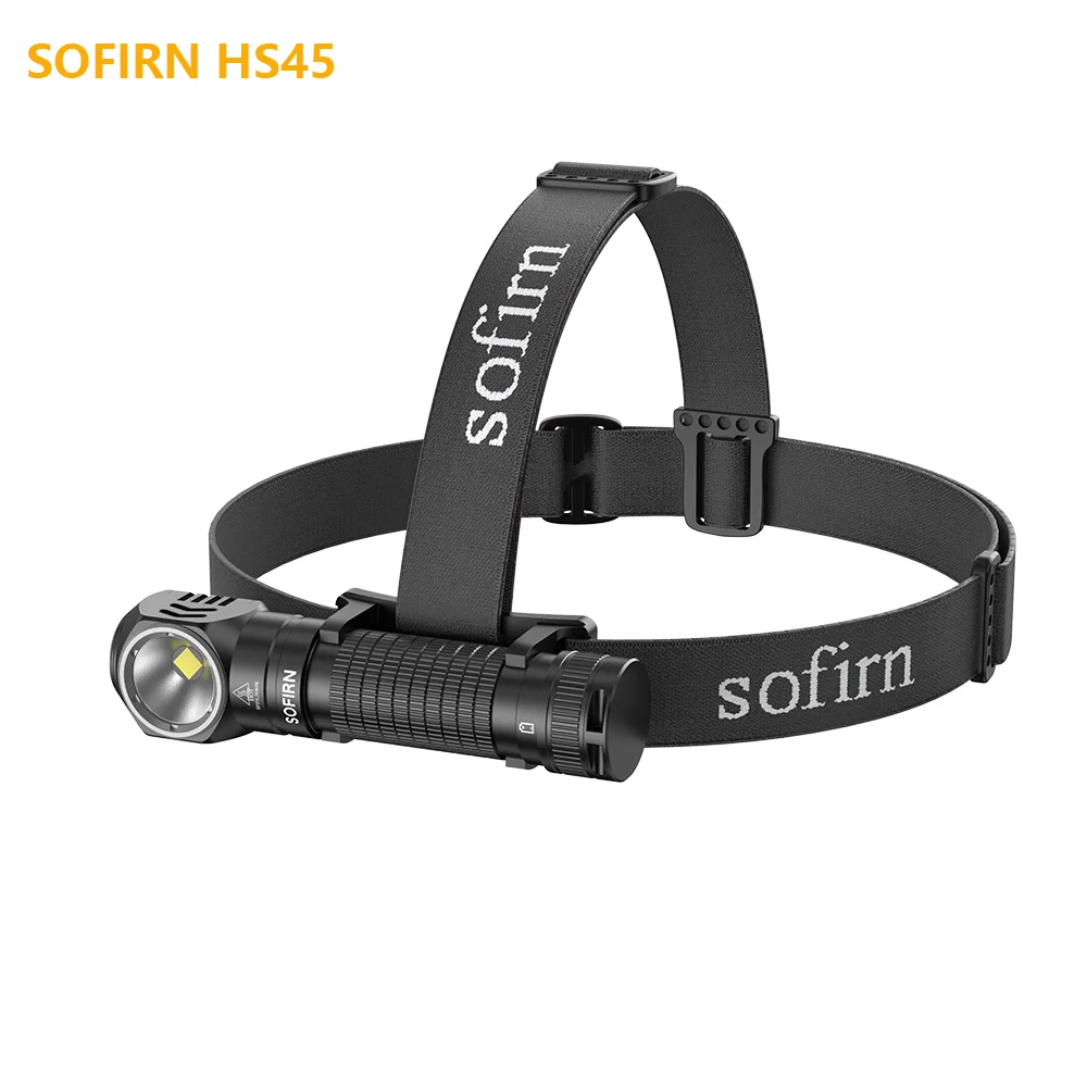 SOFIRN HS45 HP50 3200lm LED Head Light 223m Throw 21700 USB C Recharge Flashlight Intelligent Temp Control