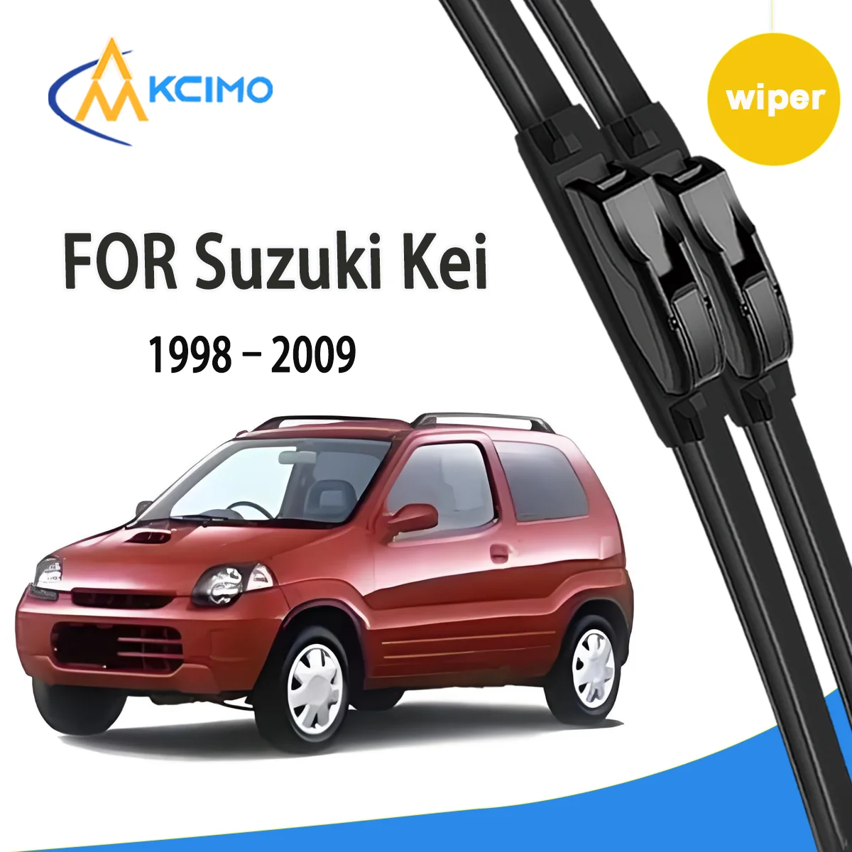 

2pcs Quality Windscreen Silent Black Car Rain Brush Suitable for Suzuki Kei HN11S/HN12S/HN21S/HN22S 1998-2009 Mazda Laputa Wiper
