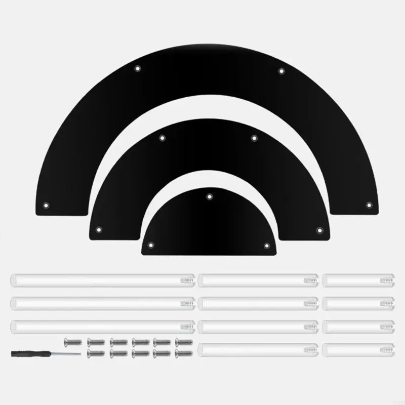 2025 Nieuwe grote 3 lagen Acryl Display Risers Presentatiestandaard voor Cupcake Figuren Dessert Organisatie Accessoires