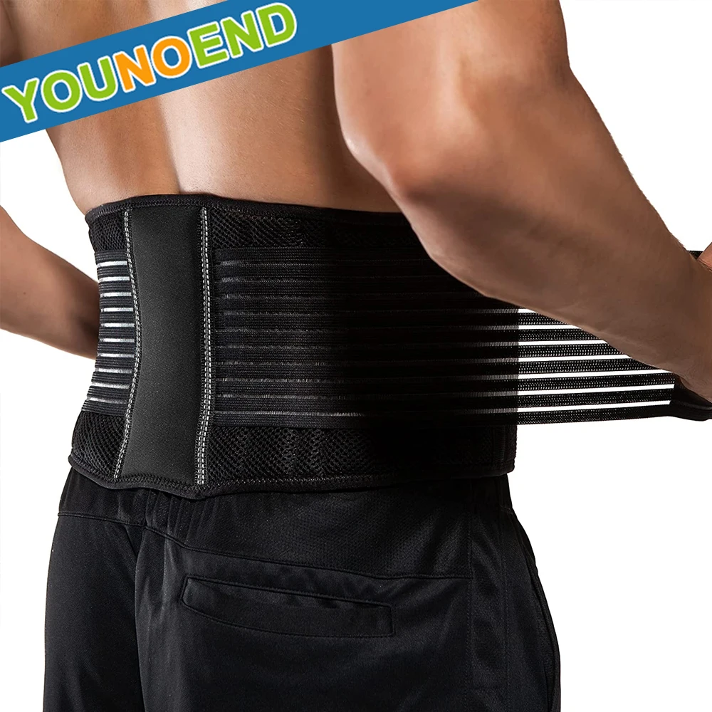 Lower Back Waist Brace Belt Lightweight Breathable Lumbar Support Belt for Men Women Sciatica Back Pain Relief Sports Protection