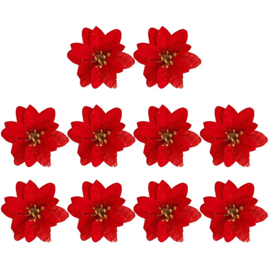 

10шт Рождественские Цветы Рождественские Украшения