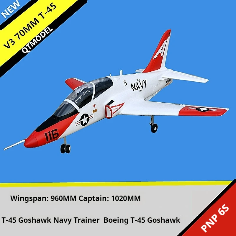T45 70-mm-Kanal 6-Kanal-T-45 Goshawk-Trägerbasiertes, fortschrittliches Trainer-Simulationsflugzeug Modell V3-Kanal-Fernbedienungsflugzeug