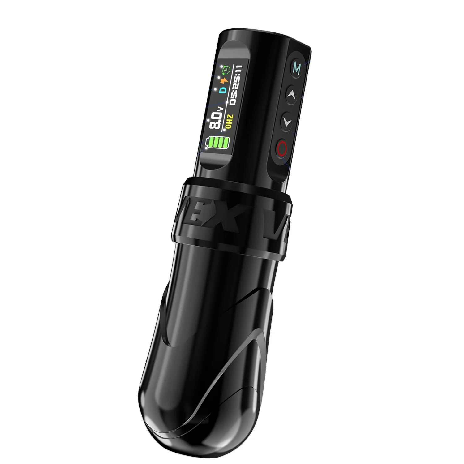 Professional Digital Display 2000mah Wireless Tattoo Machine Pen Jump Start Function With One Extra Batteries