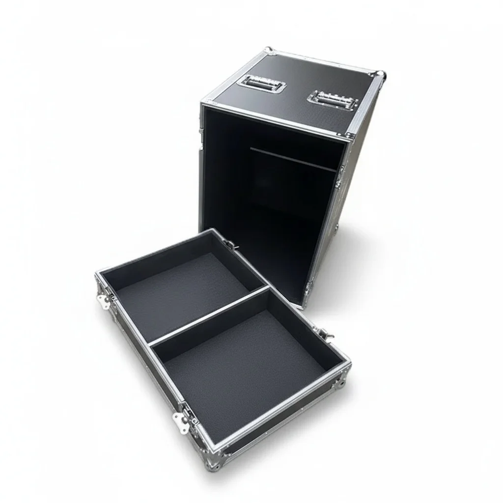 

Plywood Flight Case, 12mm Fireproof Aluminum Rack Case with Wheels, for HDL 20, Heavy Duty Waterproof Audio Equipment Case