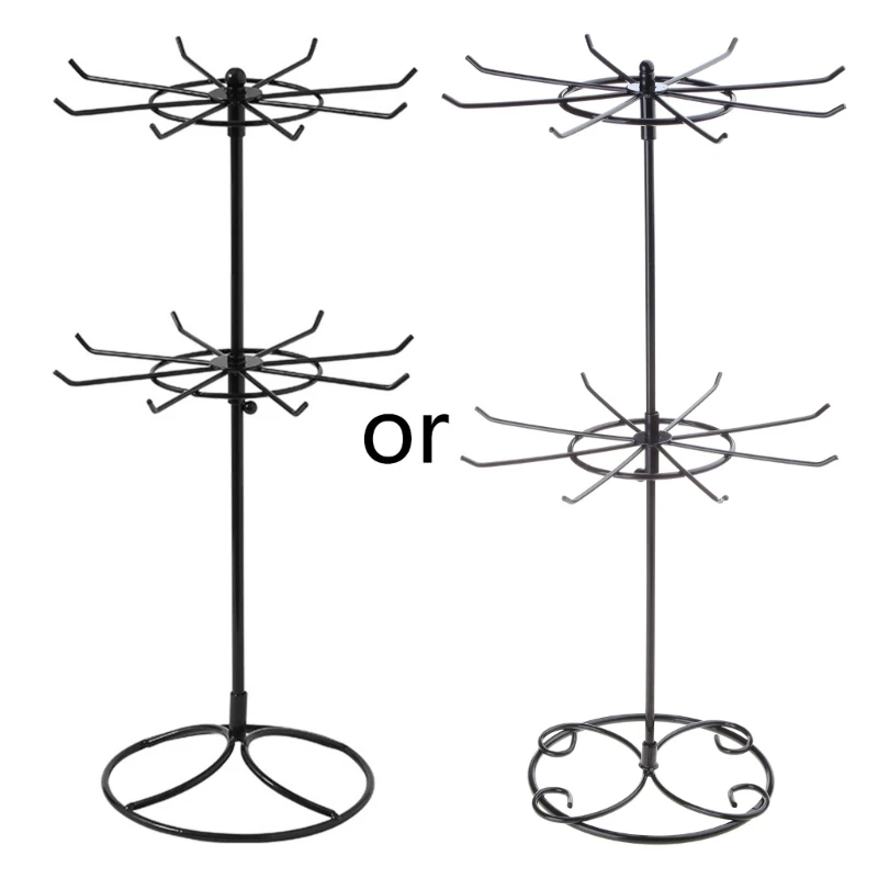 

Подставка для ювелирных браслетов, 2-х уровневая вращающаяся вешалка для ювелирных изделий на столешнице