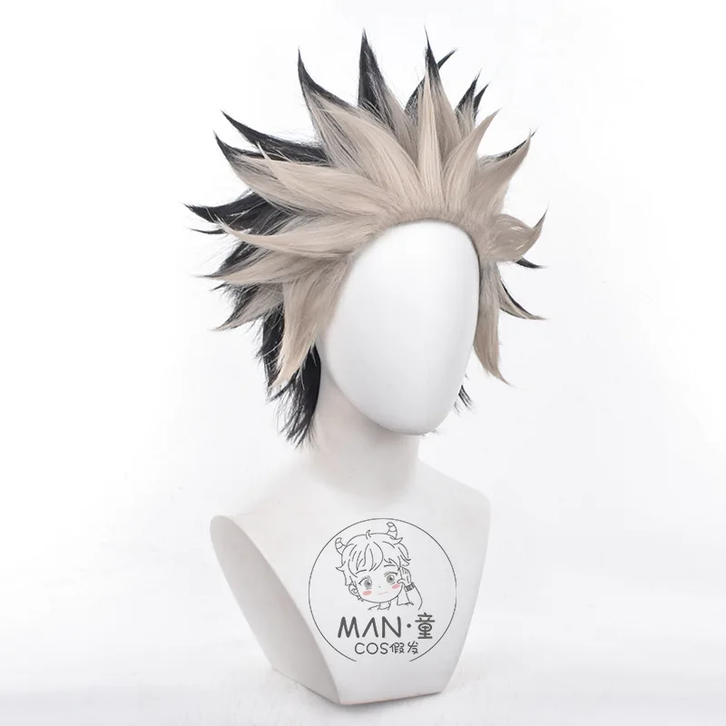 Kaiju No. 8 Narumi Gen cosplay wig flipped up gradient short hair back head Halloween gift